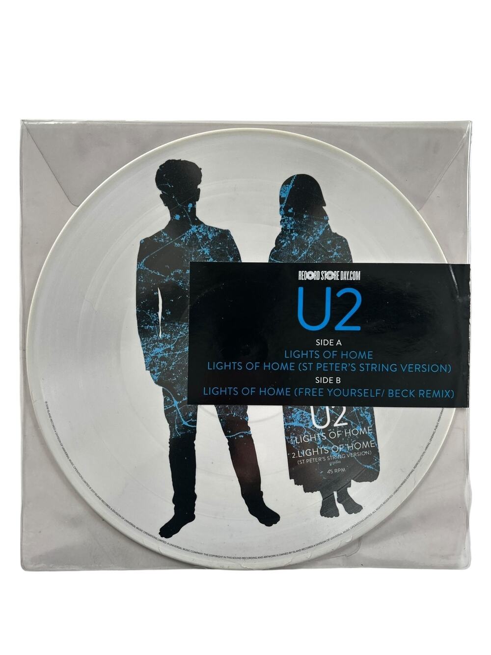 U2 Lights Of Home 2018 RSD Vinyl Picture Disc 12" Single Limited Edition